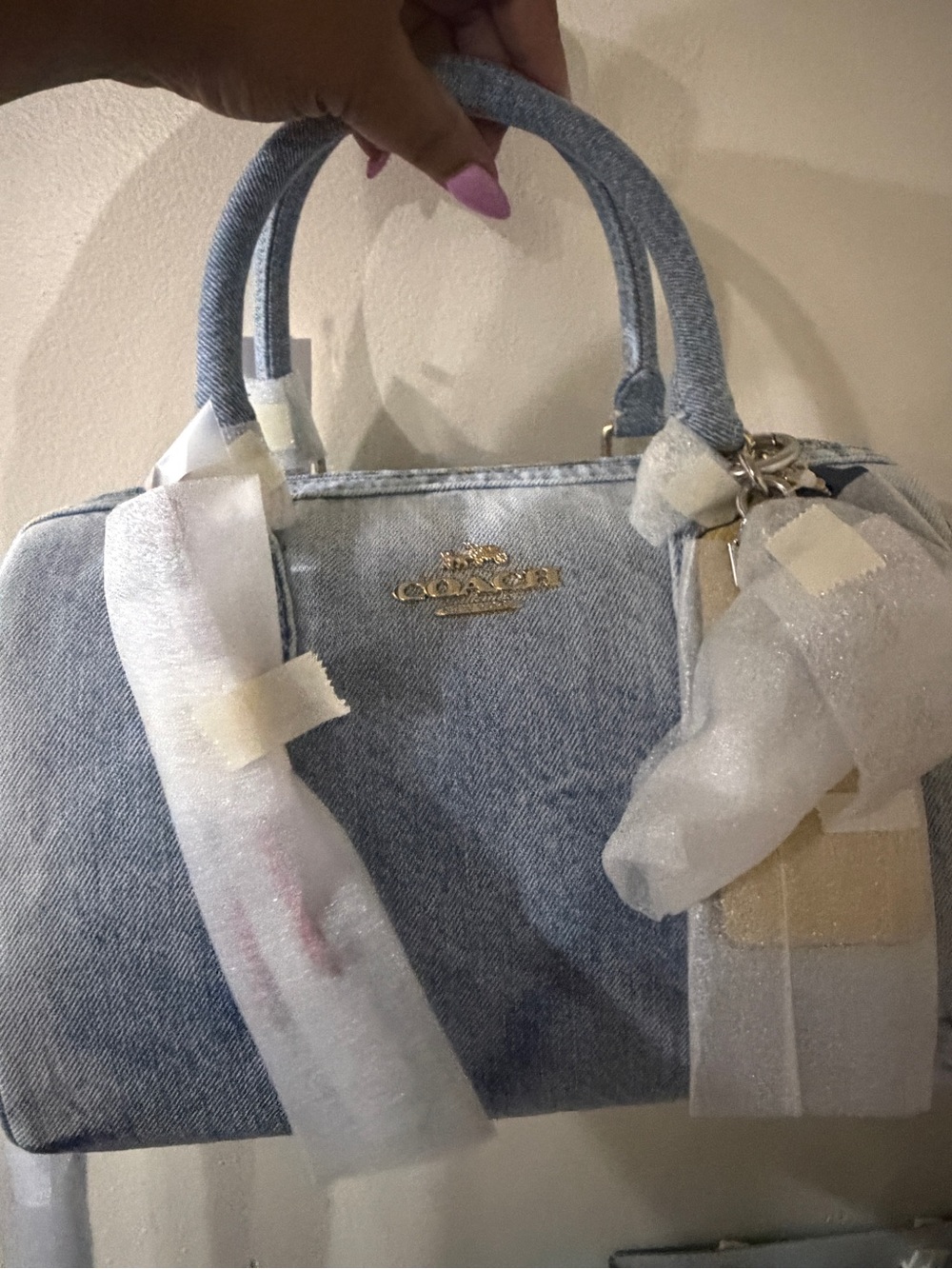 Coach Medium Loved Denim Rowan - Picture 4 of 4